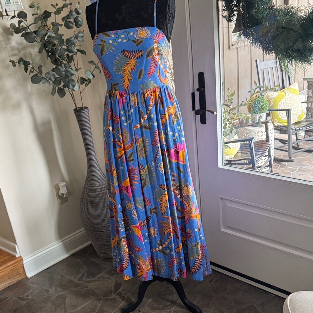 Rachel Zoe Blue Floral Maxi Dress